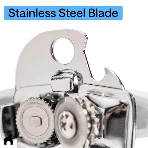 Upgraded Model Stainless Steel Manual Can Opener (White)