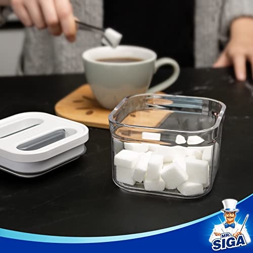 4 Pack Airtight Food Storage Container Set (White)