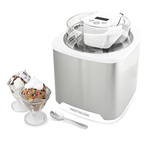 2 Quart Electric Ice Cream Maker (2 QT Digital / Stainless White)