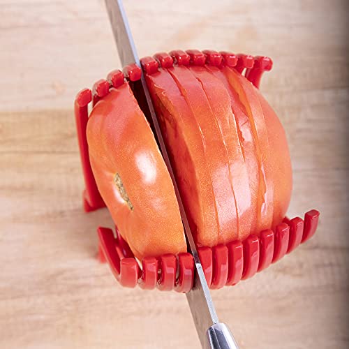 Tomato Slicer Holder Tool Cutting Guide Onion Potato Pepper Prep (Tomato Holder)
