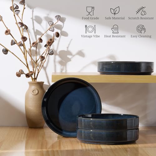 Pasta Bowls Set of 4 (Starry Blue)