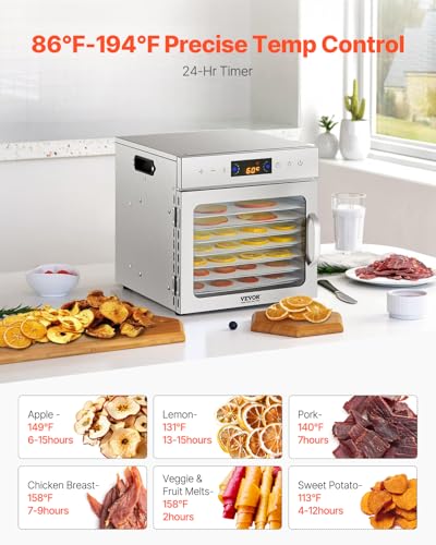 Food Dehydrator Machine (8-Trays/400W)