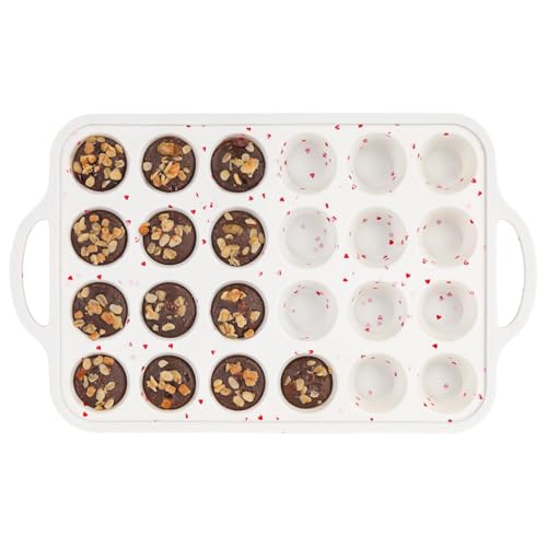 Mini Cupcake Pan (Creamy Heart / 24-Cup Mini)