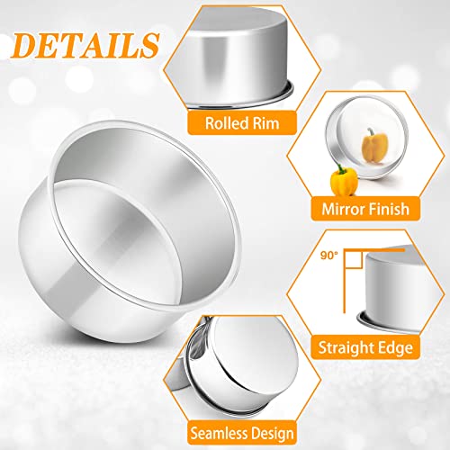 4 Inch Round Cake Pan Set of 3 (3 Count)