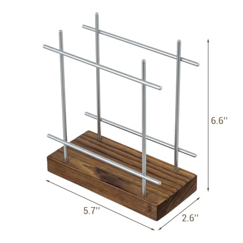 Upright Napkin Holder (Silver / Brown)