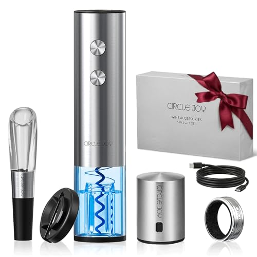 Electric Wine Opener Rechargeable 5 (5-in-1 Silver / Rechargeable)