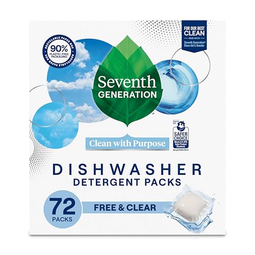 Free & Clear Dishwasher Detergent Packs (72 Count)