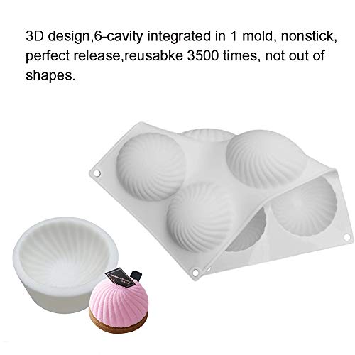 3D Spiral Silicone Mold for Baking Mousse Cake