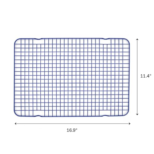 Non Stick Wire Cooling Rack (Big Chill (16.9" x 11.4") / Blueberry)