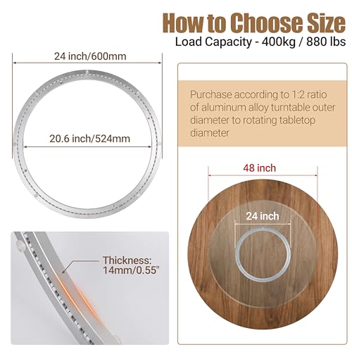 24 Inch Lazy Susan Bearing Heavy (24 inch Commercial)