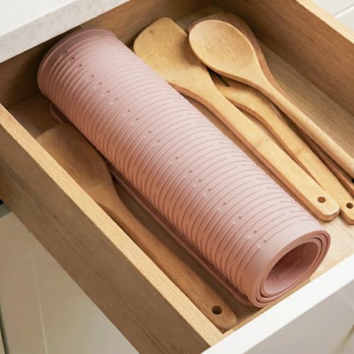 Silicone Dish Drying Mat for Multiple Usage (Pink / 36"L x 18"W)
