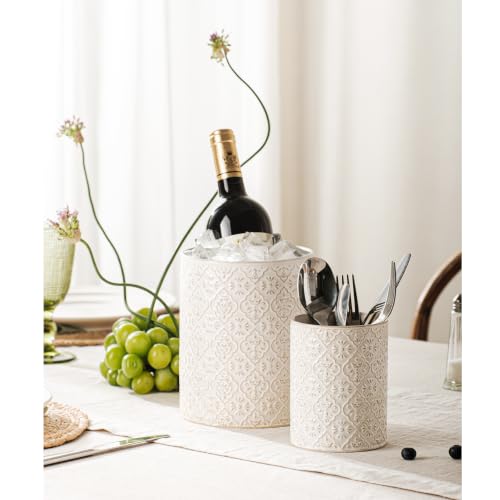 Utensil Holder Set of 2 (Off-White Set of 2)