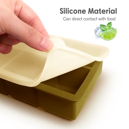 Silicone Ice Cube Trays (Dark Gray and Army green)