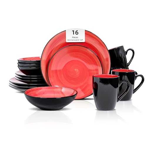 Stoneware Sonoma 16pc Dinnerware Set (16pc Set / Red)