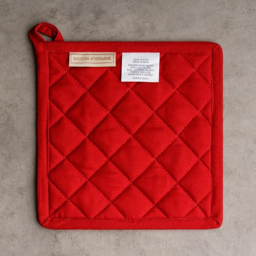 Pot Holders 100% Cotton Potholders (055 - Orient / 8" x 8" (Pot Holder Pack of 2))