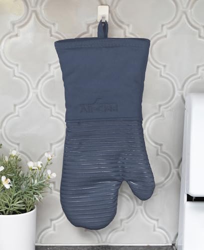 Premium Silicone Oven Mitts (Indigo / 2 Pack)