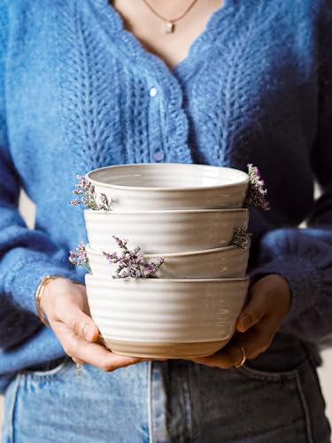 Cereal Bowls Set of 4 (6 inch)