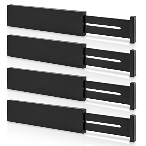 4 Pack Bamboo Drawer Dividers 2.6" High (4 Count)