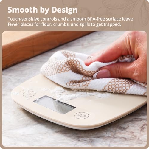 Food Scale Slim & Compact Build (Birch White)