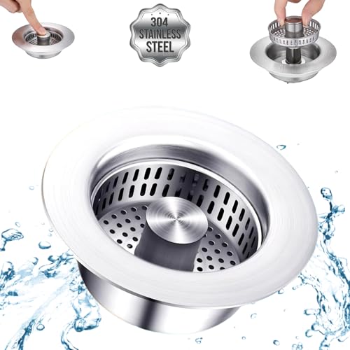3 in 1 Kitchen Sink Drain Strainer