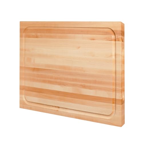Hard Maple Wood Cutting Board for Kitchen (Hard Maple(1" Thick))