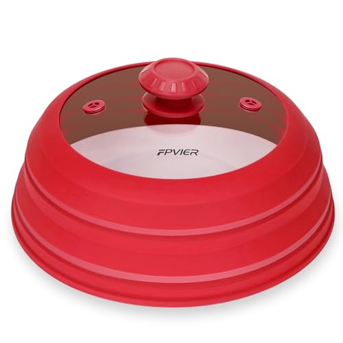 Microwave Splatter Cover (Red / 11.8inch)