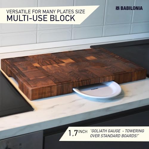 American Walnut Wood Cutting Board (Black Walnut / 19.7"L x 12.2"W)