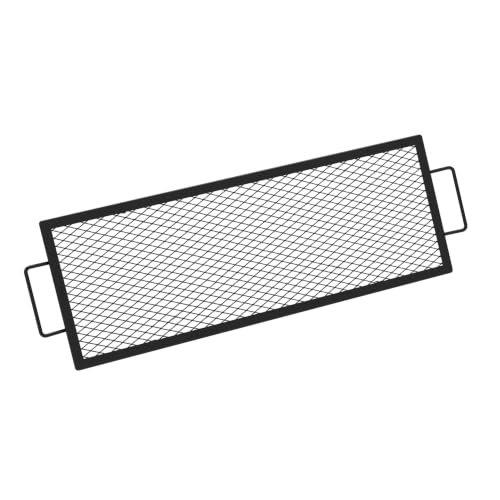 Heavy Duty Rectangular Fire Pit Grill Grate with X (40-INCH)