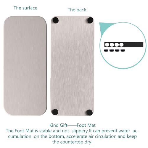 2Pcs Stone Soap Trays Water Absorbing Diatomite Coaster (White / 9.0" x 3.9")