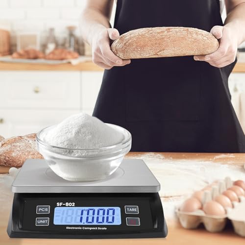 Large Digital Kitchen Scale 30kg (Stainless black)