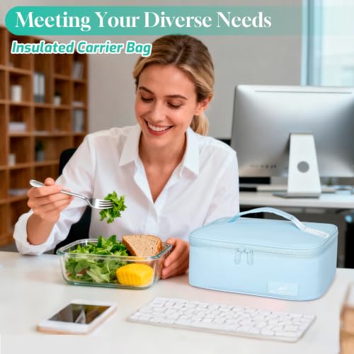Insulated Lunch Bag for Adults (Light Blue / Small (4.5 Liters))