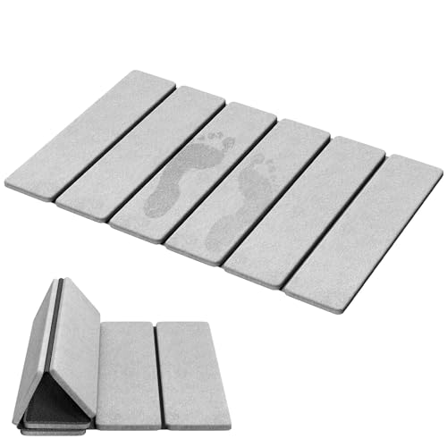 Stone Bath Mat (B-light Gray)