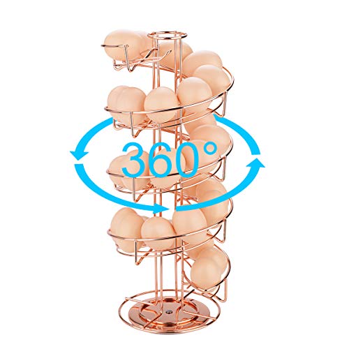 Spiral Design Metal Egg Skelter Dispenser Rack