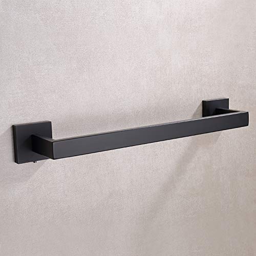 Black Single Towel Bar 16 (Matte Black / 16 Inch)