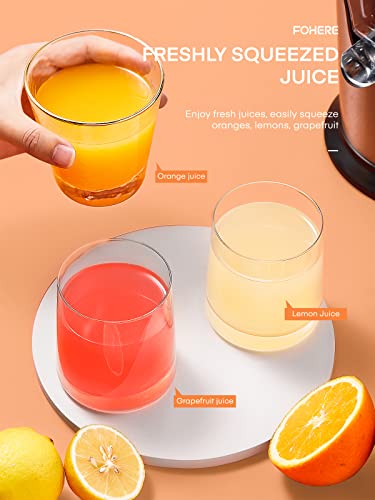 Orange Juicer Squeezer Electric Citrus Juicer with Two Interchangeable Cones Suitable for orange
