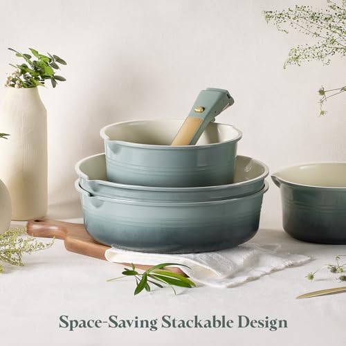 20pcs Titanium Cookware Set (Gradient Green)