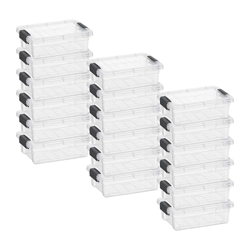 1.27 Quart Clear Plastic Storage Containers with Lids (1.27 Quart)