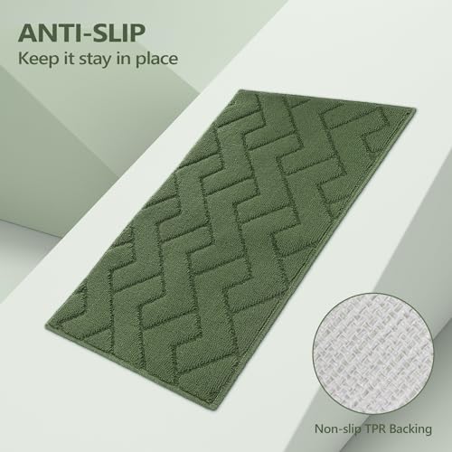 Kitchen Runner Rug (Green / 20"x59"+20"x32")