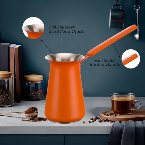 Turkish Coffee Pot Set (SET-Orange)