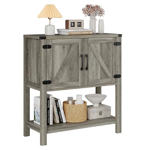 Console Table with 2 (Grey)