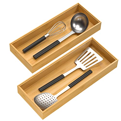 Bamboo Drawer Organizer (15" x 6" x 2")