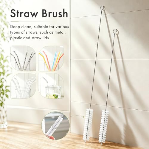 Dish Brush with Handle (Green+green / 4 Pack)