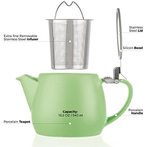 Pluto Porcelain Small Teapot Lime (Lime)