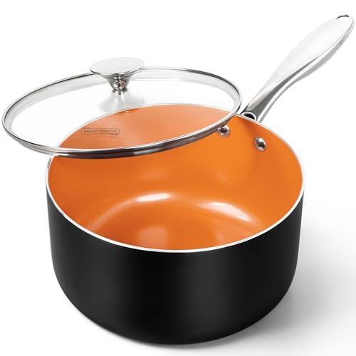 4 Quart Saucepan with Lid (4 Quarts)