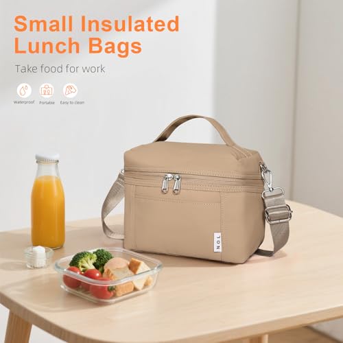 NOL 4L Insulated Lunch Bags for Women Cooler Bag Lightweight Nylon Waterproof Lunch Box for Work
