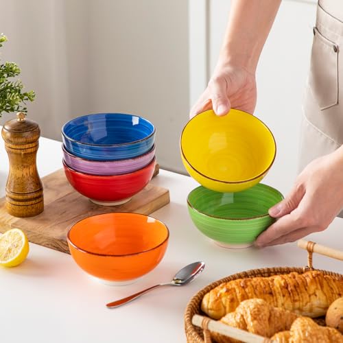 Bonita 12 Oz Small Bowls Set of 6 (Warm Color / 12 Oz)