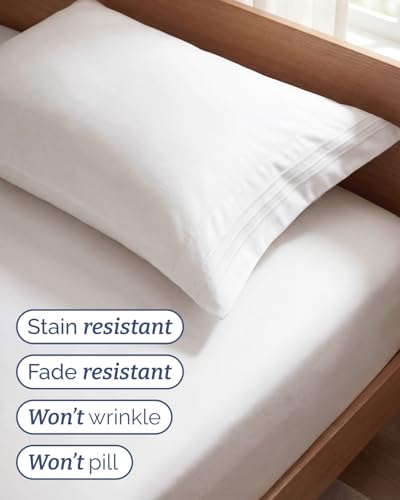 Twin Size 3 Piece Sheet Set (02 - Antique White / Twin)