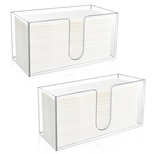 2 Pack Acrylic Paper Towel Holder (2 Count)
