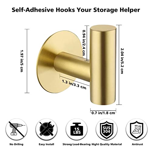 Adhesive Towel Hooks (4 Count)