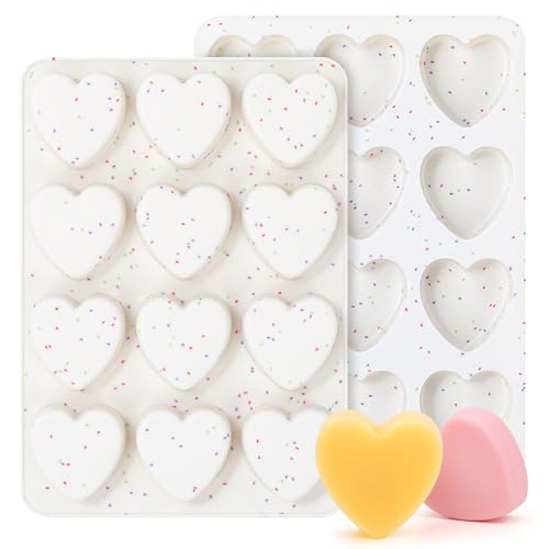 2 Inch Small Heart Shaped Silicone Molds for Chocolate (Heart / 2 inch)